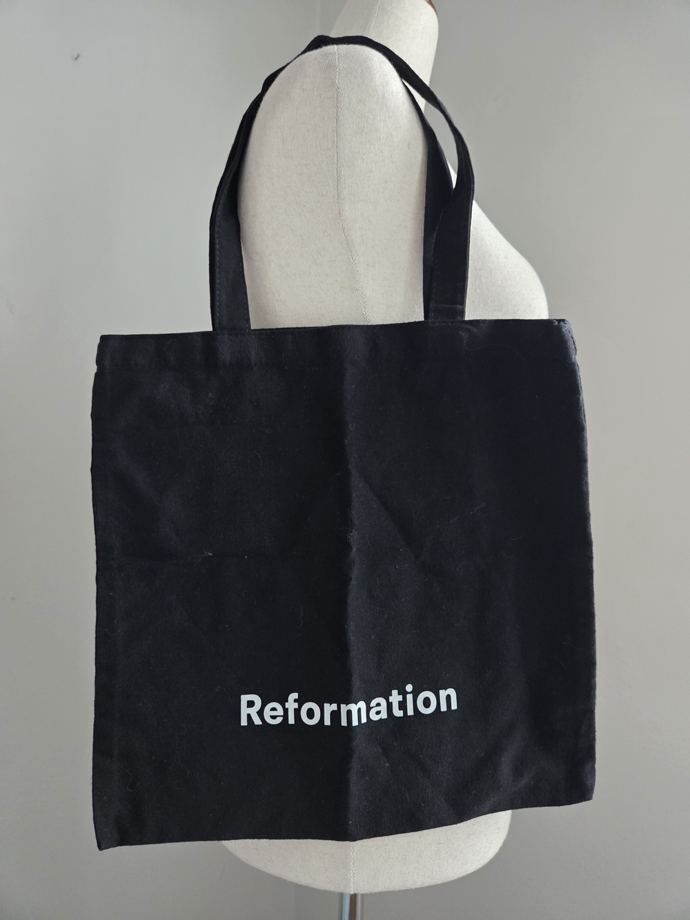 Reformation Black Logo Tote Bag